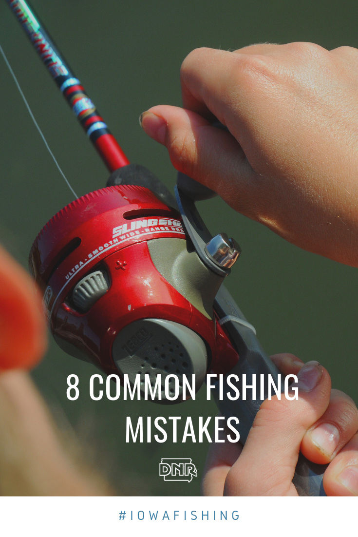 Most anglers dream of the perfect catch, but simple mistakes can prevent you from reeling in the fish. Here are some things to avoid when fishing!  |  Iowa DNR